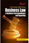 Business Law and Business Correspondence and Reporting (For CA Foundation, New Course)