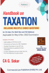 Handbook on Taxation Including MCQs [For CA Inter Both for New and Old Syllabus] (For Assessment Year 2022-2023)