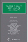 Borrie and Lowe : The Law of Contempt (Butterworths Common Law Series)