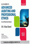 Cliff-Note to - Advanced Auditing and Professional Ethics (For CA Final, New Syllabus) Cliff-Note to - Advanced Auditing and Professional Ethics (For CA Final, New Syllabus)