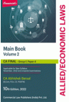 Main Book - Corporate Law and Allied/Economic Laws (CA Final, Group I, Paper 4) (2 Volume Set)