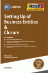 Taxmann's Cracker - Setting Up of Business Entities and Closure (CS Executive, New Syllabus, For Dec. 2022/June 2023 Exam)