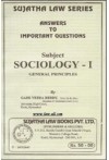 Sociology - I (The General Principles of Sociology) (Notes / Guide Books)