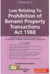 Law Relating to Prohibition of Benami Property Transactions Act, 1988 (As Amended by Finance Act, 2023)