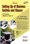 Setting up of Business Entities and Closure (CS Executive, Module 1, Paper 3)