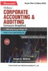 Corporate Accounting and Auditing  Concepts Simplified (CMA Inter, G.2, P.10, New Syllabus 2022)
