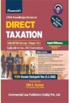 Direct Taxation (CMA Inter, G.1, P.7, New Syllabus 2022, for Dec. 2023 Exams)