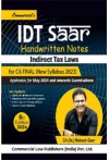 IDT Saar Handwritten Notes Indirect Tax Laws (CA FInal, for May 2024 Exams and onwards)