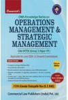 Operations Management and Strategic Management (CMA Inter, G.II, P.9, New Syllabus 2022, for June 2024 Exam)