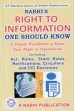 Nabhi's Right to Information - One Should Know (A Simple Handbook to Know Your Right to Information)