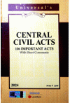Central Civil Acts -106 Important Acts with Short Comments (HB)