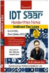 IDT Saar Handwritten Notes Indirect Tax Laws (CA FInal, for Nov 2024 Exams and onwards)