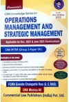 Operations Management and Strategic Management (CMA Inter, G.II, P.9, New Syllabus 2022, for Dec. 2024/ June 2025 Exam)