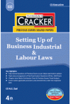 Taxmann's Cracker - Setting up of Business Industrial and Labour Laws (CS Executive, G.I, P.3, New Syllabus, for June/ Dec. 2025 Exams)