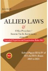 Bahri's Allied Laws and Office Procedure/Income Tax and Accountancy (Solved Papers  III & IV of ITI'S & ITO'S Exam 2015 to 2024)