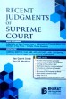 Recent Judgments of Supreme Court
