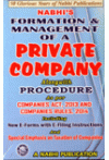 Nabhi's Formation and Management of a Private Company alongwith Procedure as per Companies Act 2013 and Companies Rules, 2014 Including New e-Forms with e-Filing Instructions