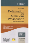 Law of Defamation and Malicious Prosecution (Civil and Criminal) (with Model Forms of Plaints and Defences and Allied Legislations) Law of Defamation and Malicious Prosecution (Civil and Criminal) (with Model Forms of Plaints and Defences and Allied Legislations)