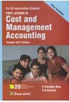 First Lessons in Cost and Management Accounting (For CA Intermediate Students) (New Syllabus) First Lessons in Cost and Management Accounting (For CA Intermediate Students) (New Syllabus)