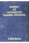 Digest of Accidents Claims Journal - 1958-2000 (5 Volume Set)
