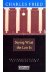 Saying What the Law Is